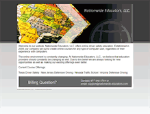 Tablet Screenshot of nationaldriversafety.com